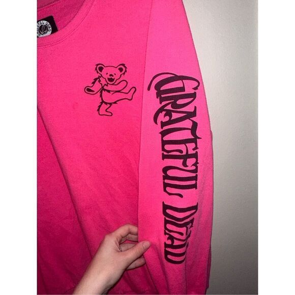 Torrid Grateful Dead Bear Hot Pink Crewneck Sweatshirt 1XL - Picture 3 of 4